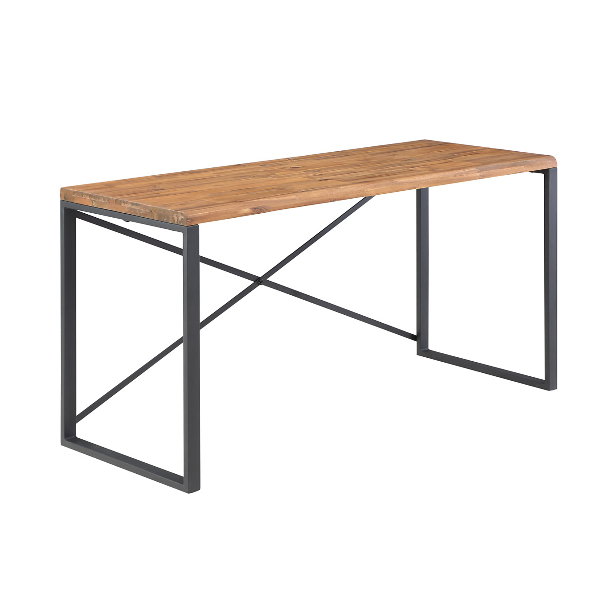 Merry Products, Concord Live Edge Solid Wood Desk, Width 55.98 in, Height 29.37 in, Depth 22 in, Model# TBT0280112000
